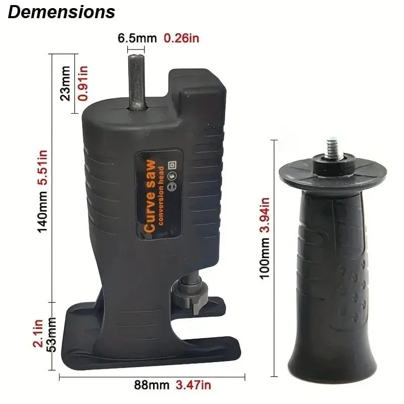 Modifizierter Adapter - Elektrische Bohrmaschine zur elektrischen Säge umwandeln Modifizierter Adapter - Elektrische Bohrmaschine zur elektrischen Säge umwandeln